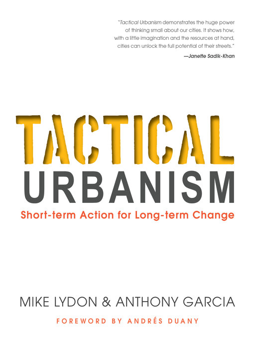 Cover image for Tactical Urbanism